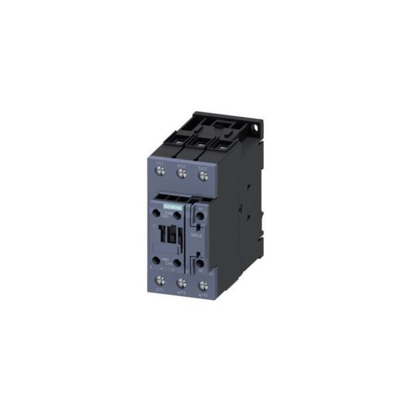 CONTACTOR 3RT2045, 80A AC-3, 37KW/400V, BOBINA 24VCA, S3 1NA+1NC, SIEMENS